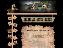 Tablet Screenshot of marshallcreekranch.com